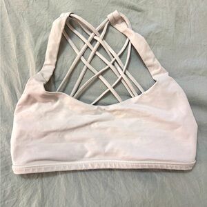 - white lulu-lemon free to be sports bra